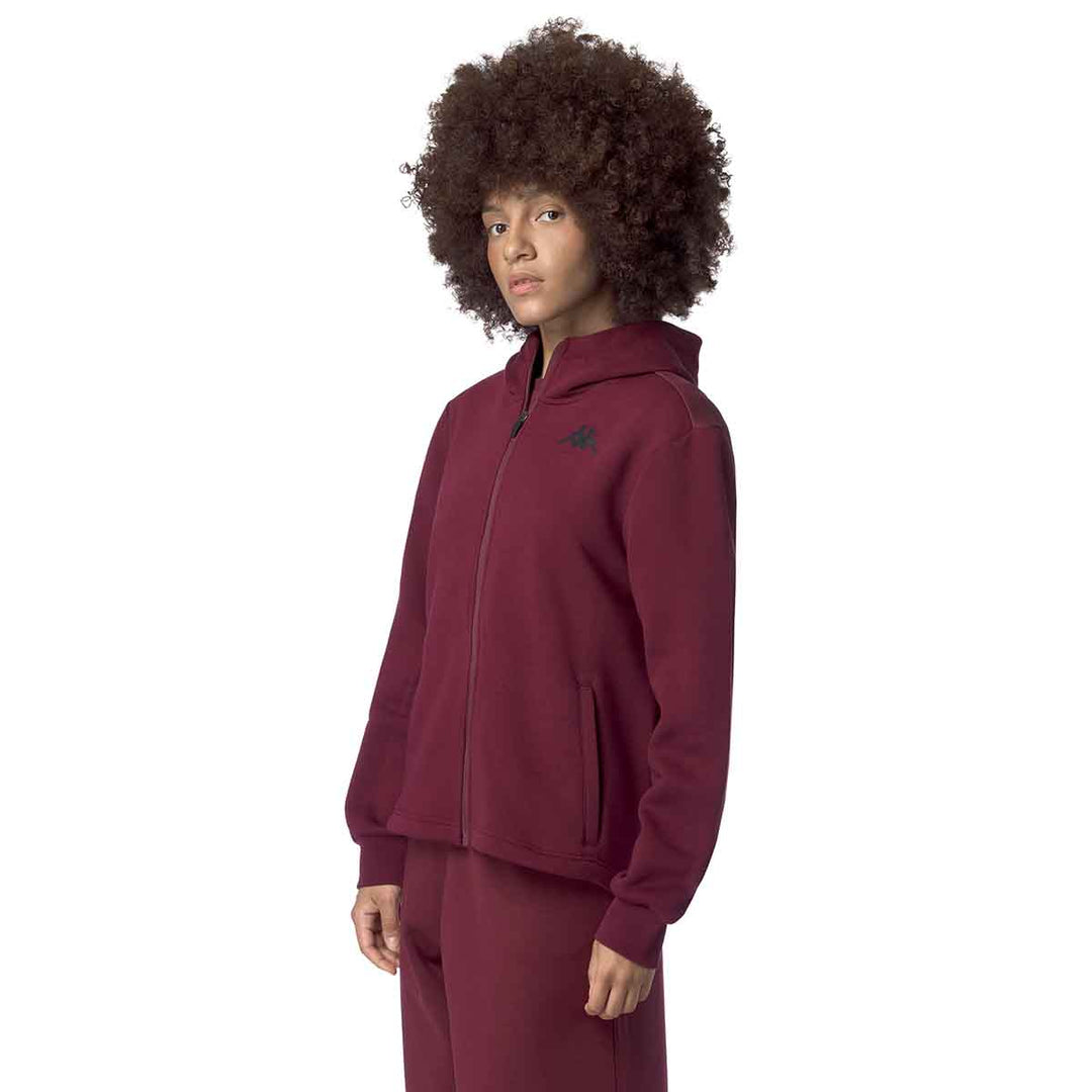 Veste Grittin Rouge Femme main