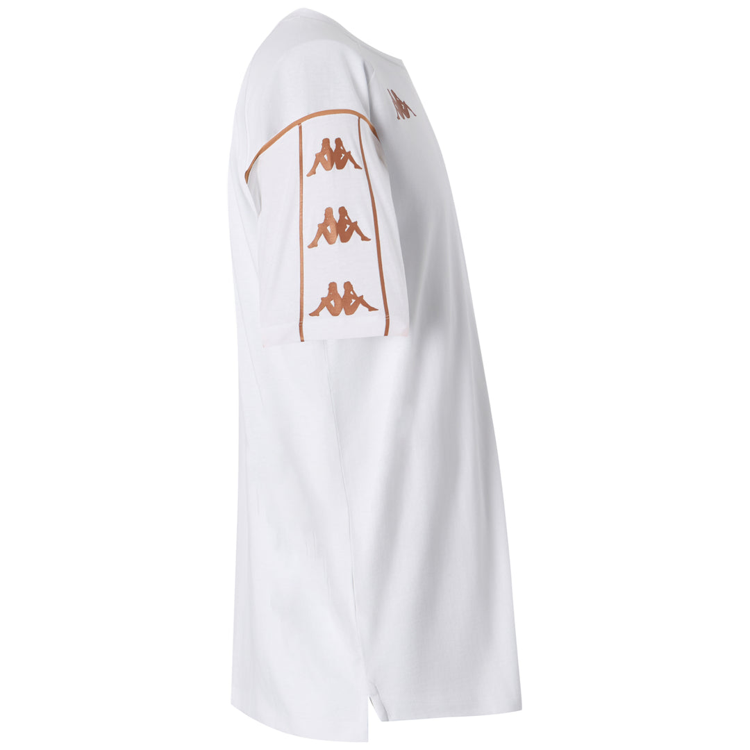 T-Shirt Mavio Blanc Homme main