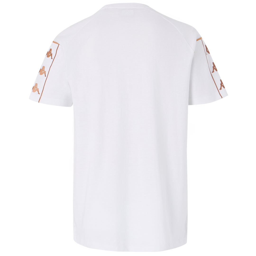 T-Shirt Mavio Blanc Homme main