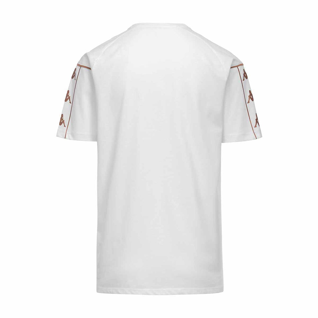 T-Shirt Mavio Blanc Homme main