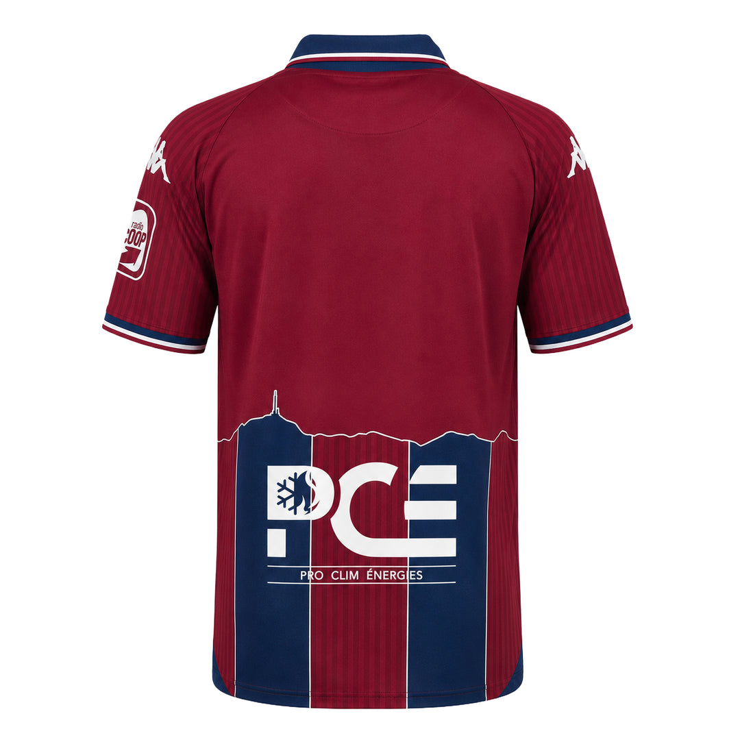Maillot Kombat Home Clermont Foot 63 26/27 Rouge Homme main