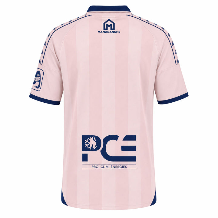 Maillot 222 Banda Kombat Away Clermont Foot 63 26/27 Rose Homme 3
