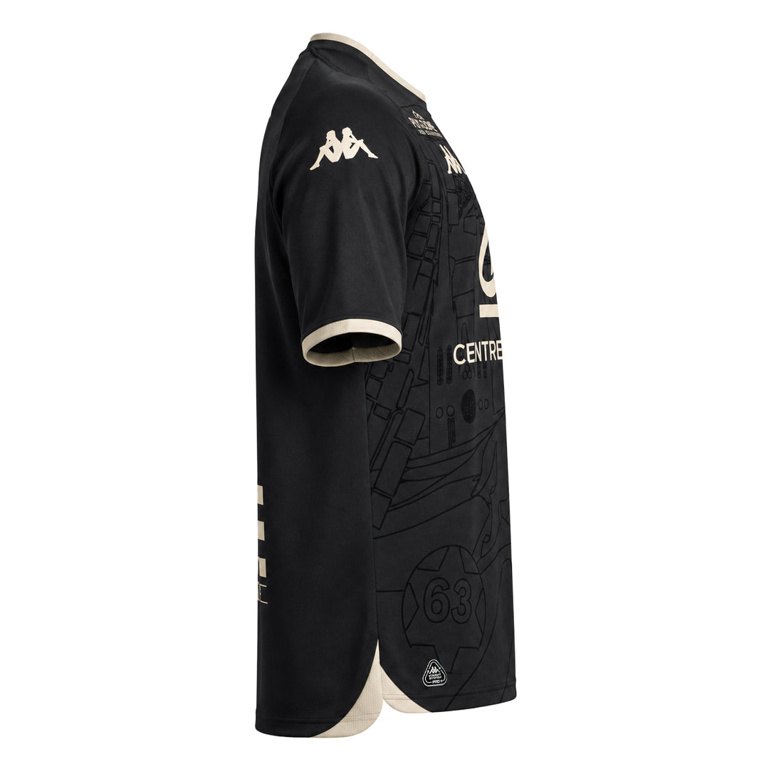 Maillot Kombat Third Clermont Foot 63 26/27 Gris Homme main