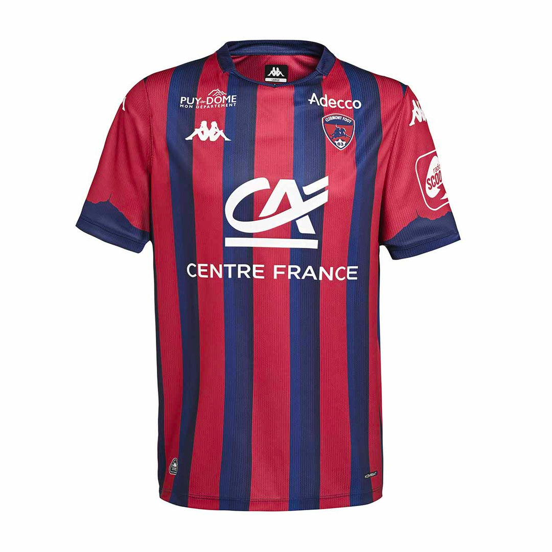 Maillot Kombat Home Clermont Foot 63 25/26 Rouge Homme | France Maillot Kombat Home Clermont Foot 63 25/26 Rouge Homme | France