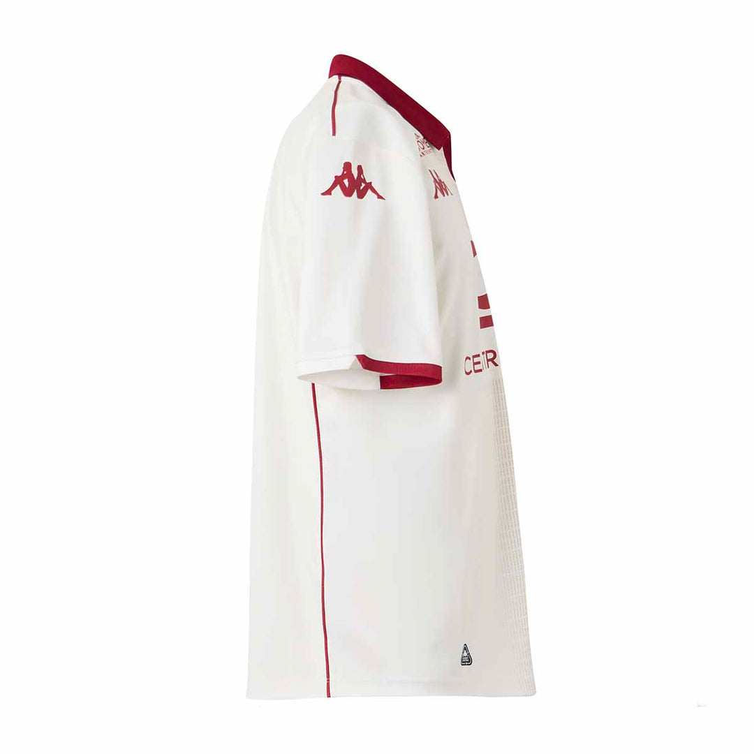 Maillot Kombat Away Clermont Foot 63 25/26 Blanc Homme main