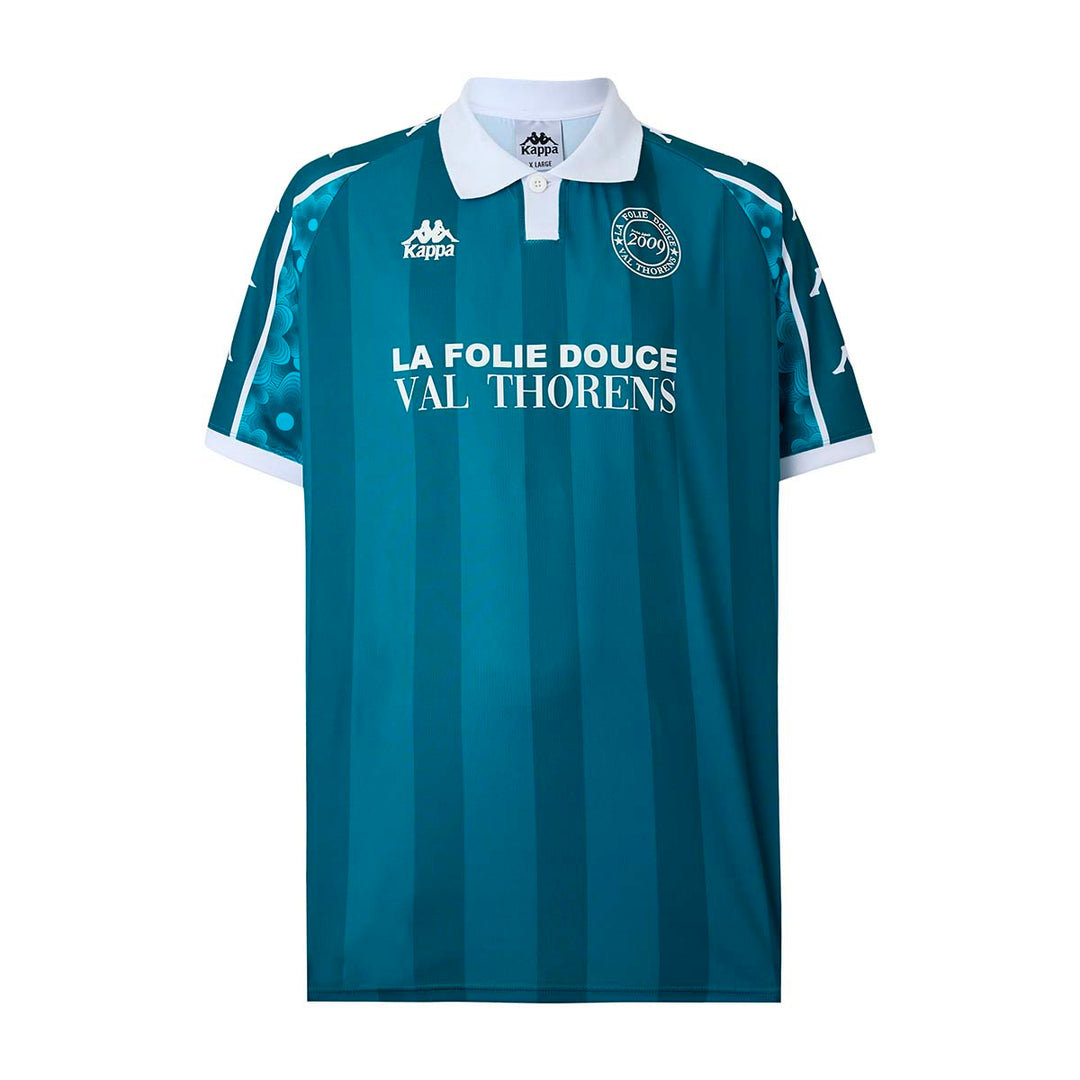 Maillot Claro Fleurs Folie Douce Val Thorens 2025 Vert Unisexe main