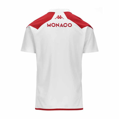 Polo Angat 7 AS Monaco 23/24 Blanc Homme