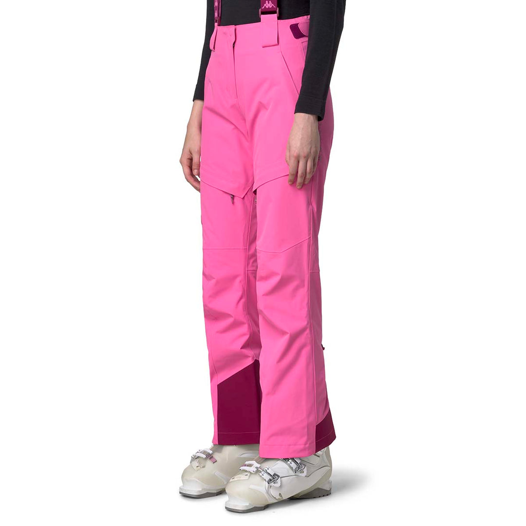 Pantalon 6Cento 665C Fuchsia Femme main