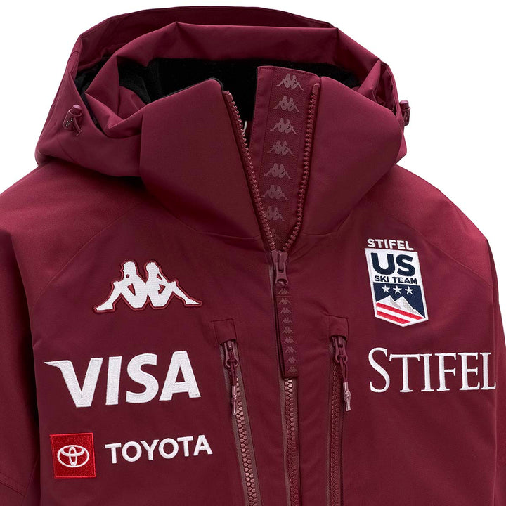 Manteau 6Cento 602C US Ski Team Rouge Homme 5