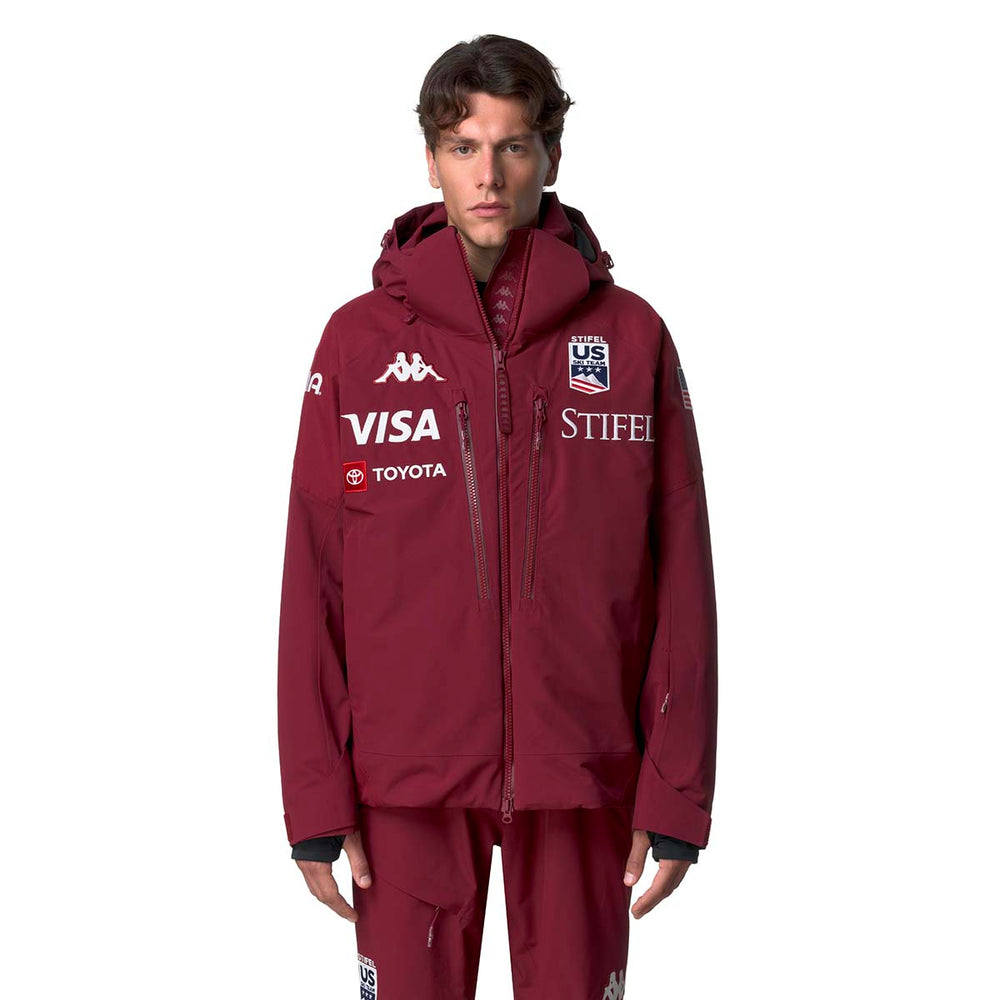 Manteau 6Cento 602C US Ski Team Rouge Homme 02