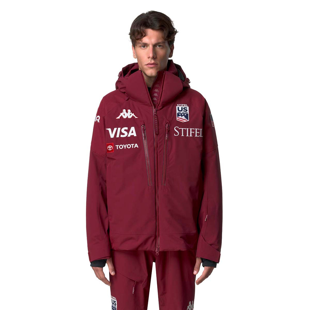 Manteau 6Cento 602C US Ski Team Rouge Homme 00