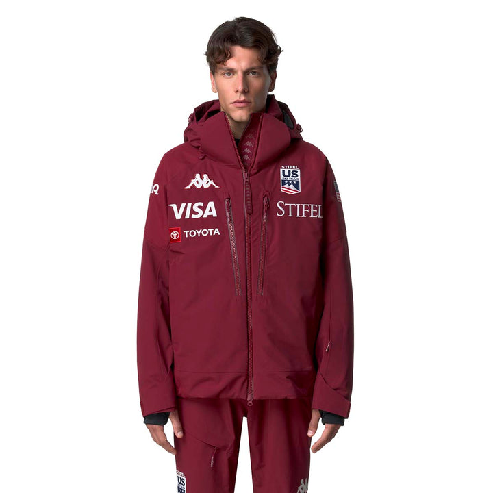Manteau 6Cento 602C US Ski Team Rouge Homme 1