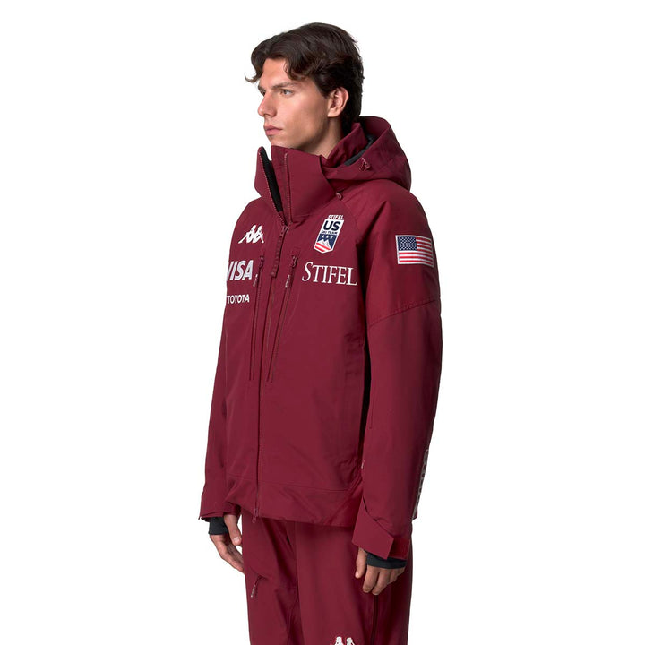 Manteau 6Cento 602C US Ski Team Rouge Homme 3