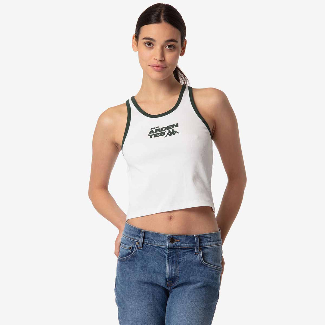 Débardeur Larua Les Ardentes x Kappa Blanc Femme
