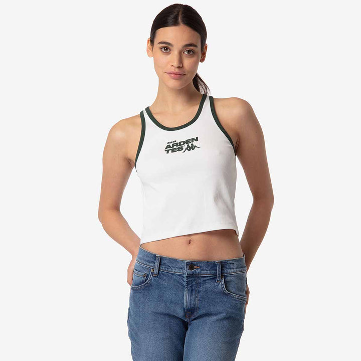 Débardeur Larua Les Ardentes x Kappa Blanc Femme