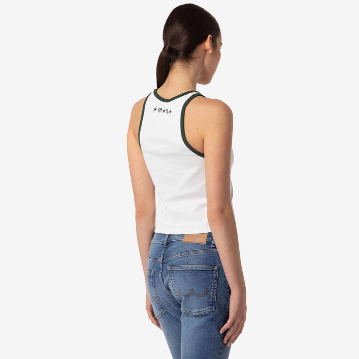 Débardeur Larua Les Ardentes x Kappa Blanc Femme
