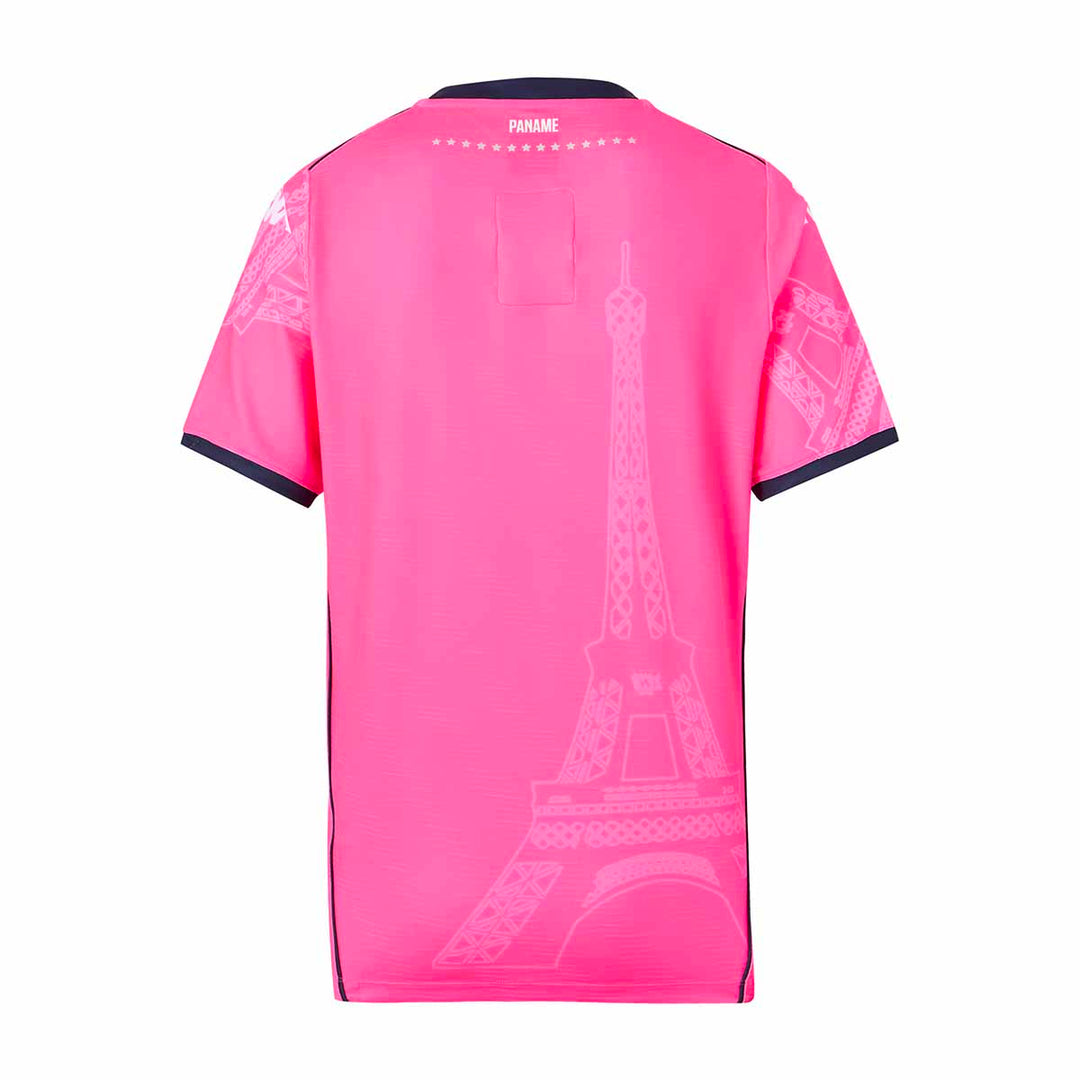 Maillot Kombat Pro Home Stade Francais Paris 25/26 Rose Homme main