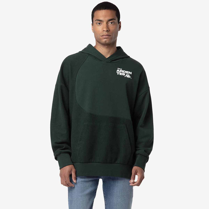 Hoodie Lurid Les Ardentes x Kappa Vert Homme