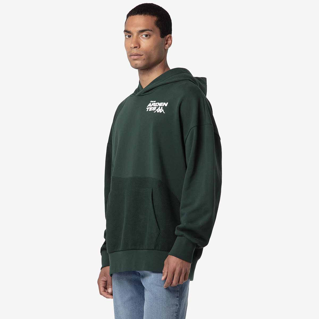 Hoodie Lurid Les Ardentes x Kappa Vert Homme