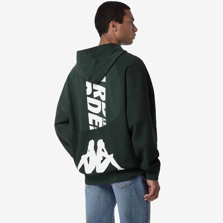 Hoodie Lurid Les Ardentes x Kappa Vert Homme