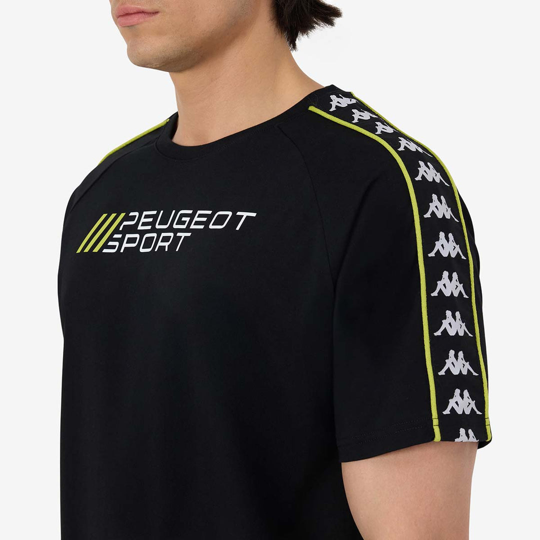T-Shirt 222 Banda Ran Peugeot Sport 2025 Noir Homme main
