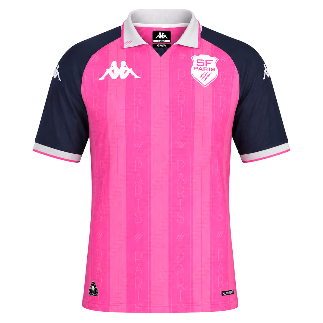 Maillot Kombat Pro Home Stade Français Paris 26/27 Rose Homme 00