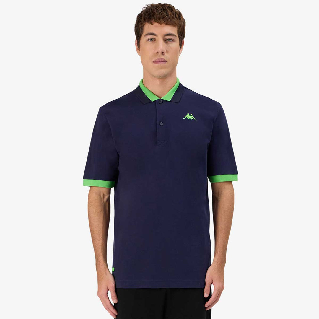 Polo Neon Bleu Homme