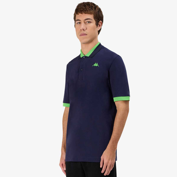 Polo Neon Bleu Homme
