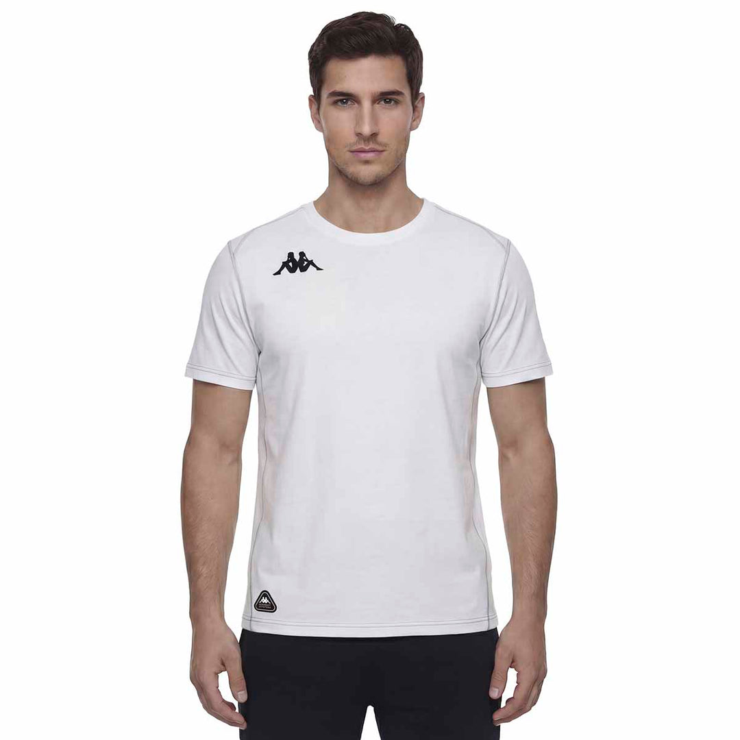 T-Shirt Irojo Blanc Homme main
