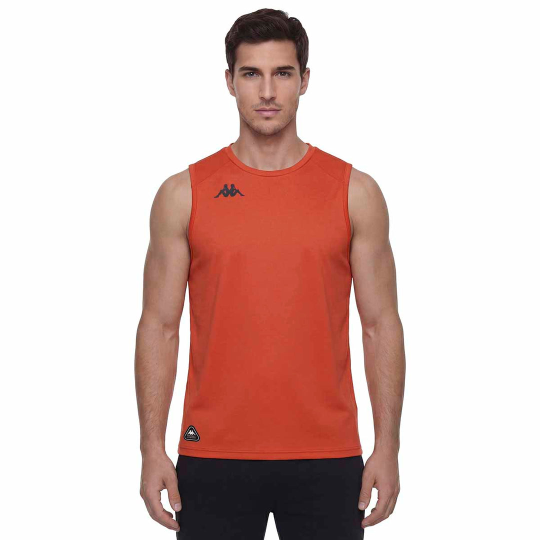 Débardeur Ileo Orange Homme main