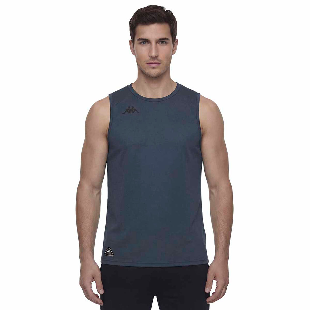 Débardeur Ileo Bleu Homme main