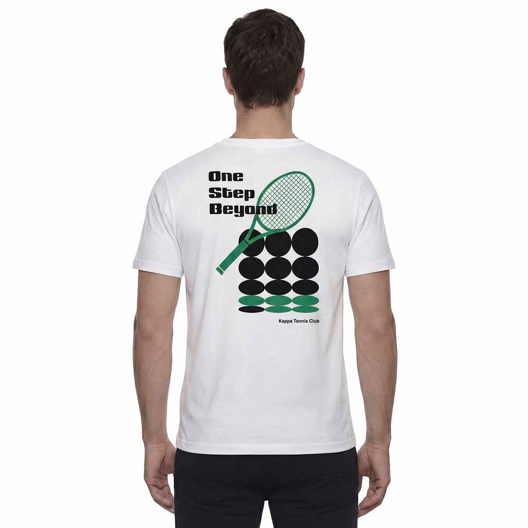 T-Shirt Ivow Blanc Homme main