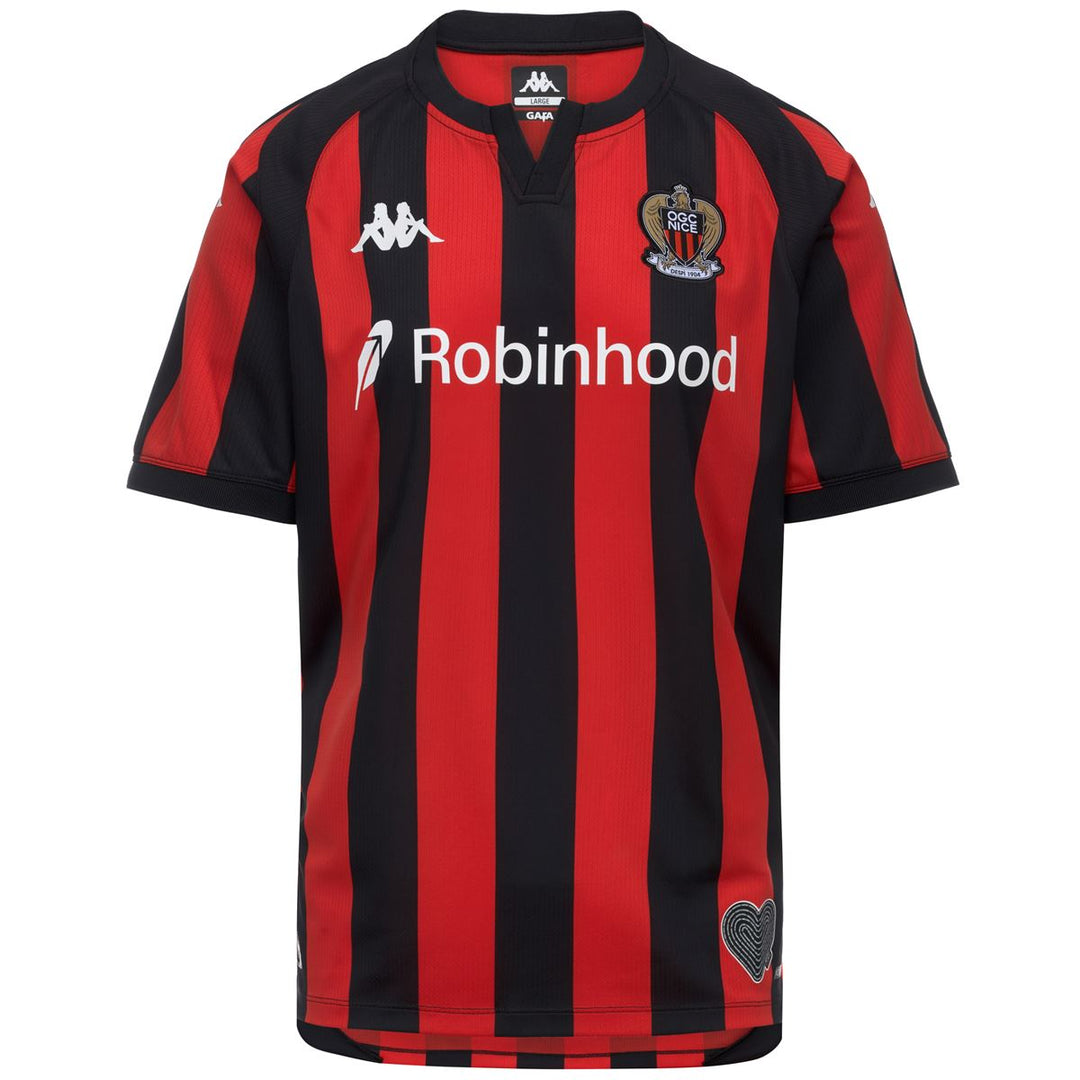Maillot Kombat Home OGC Nice 26/27 Rouge Enfant main