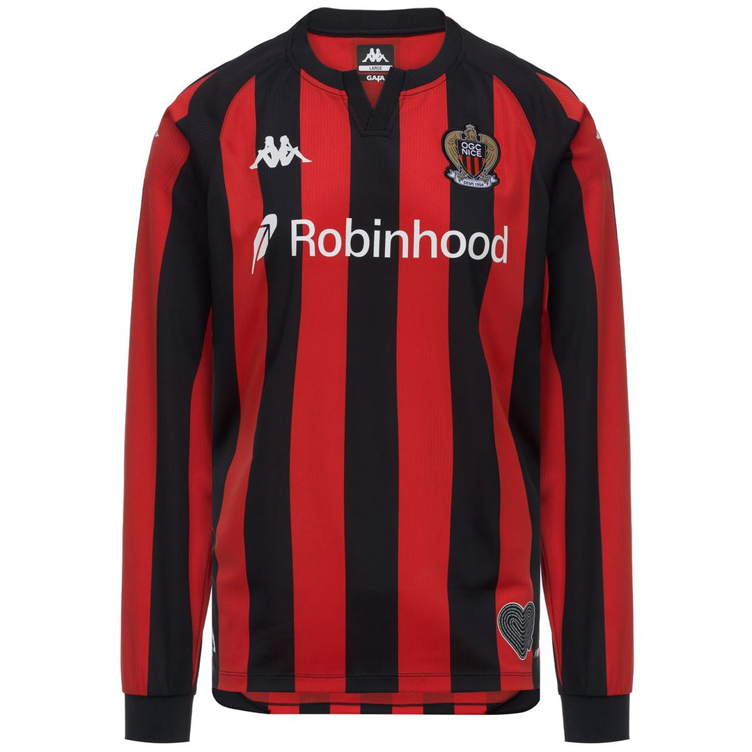 Maillot Kombat Home OGC Nice 26/27 Rouge Enfant main