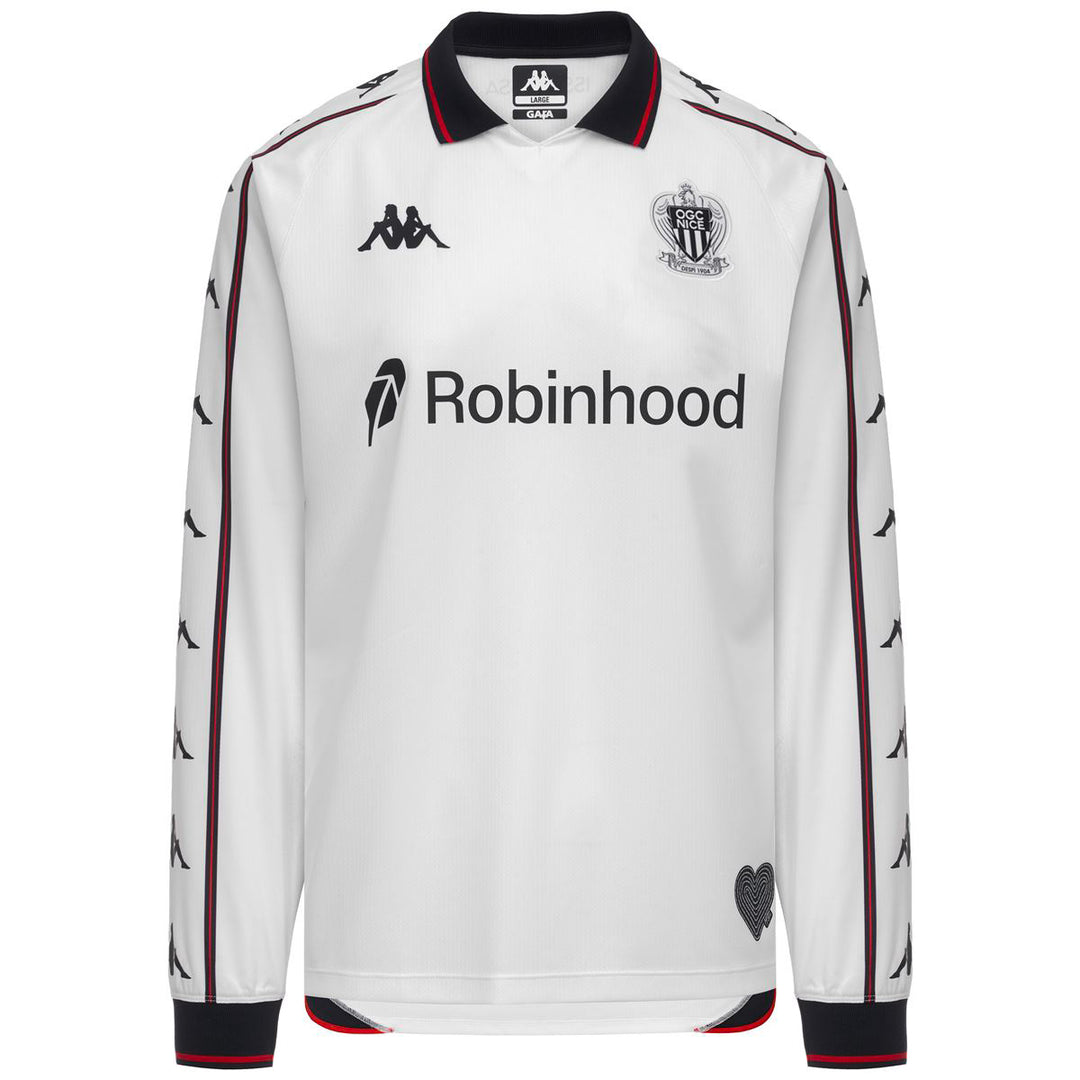 Maillot Kombat Away OGC Nice 26/27 Blanc Homme main