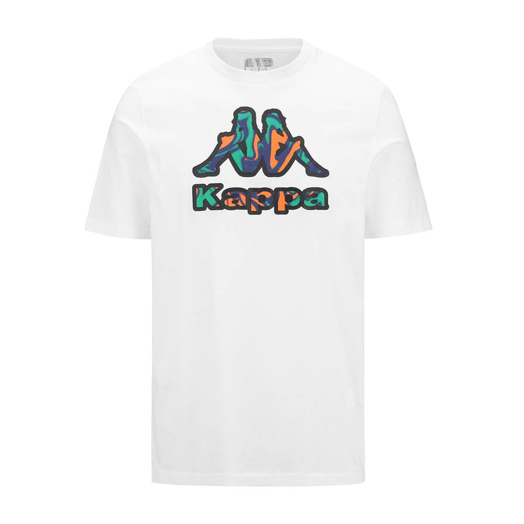 T shirt Logo Fioro Blanc Homme
