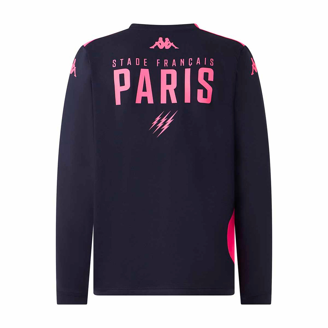 Sweatshirt Apron Pro 8 Stade Francais Paris 25/26 Bleu Enfant main