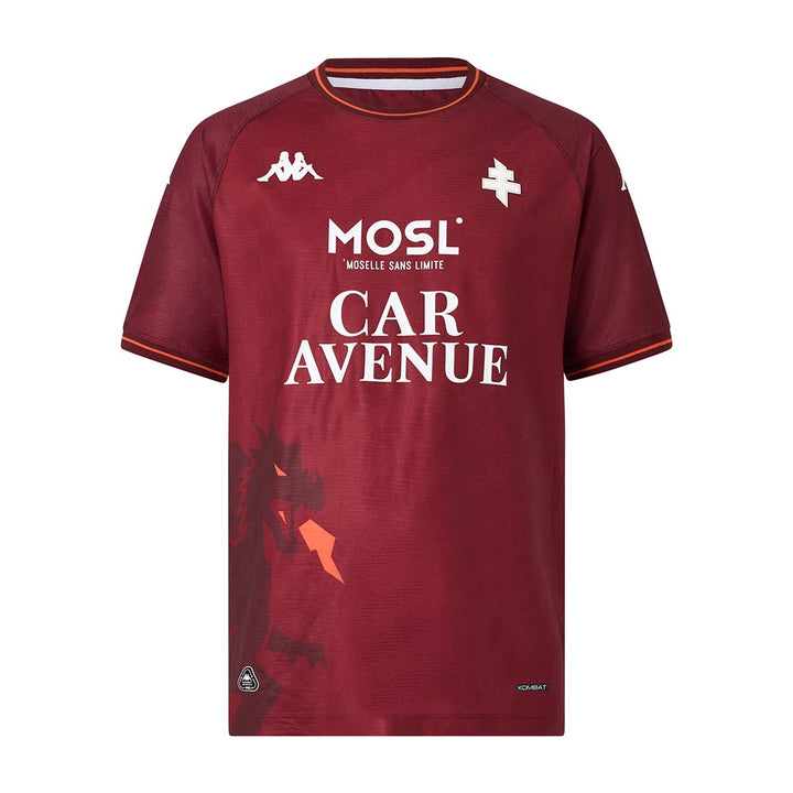 Maillot Kombat Pro Home FC Metz 25/26 Grenat Homme 1