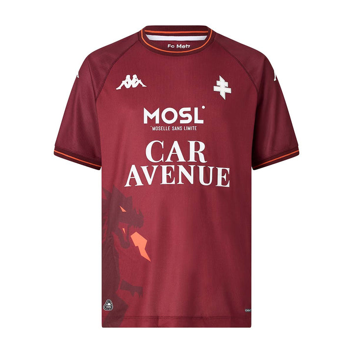 Maillot Kombat Home FC Metz 25/26 Grenat Homme