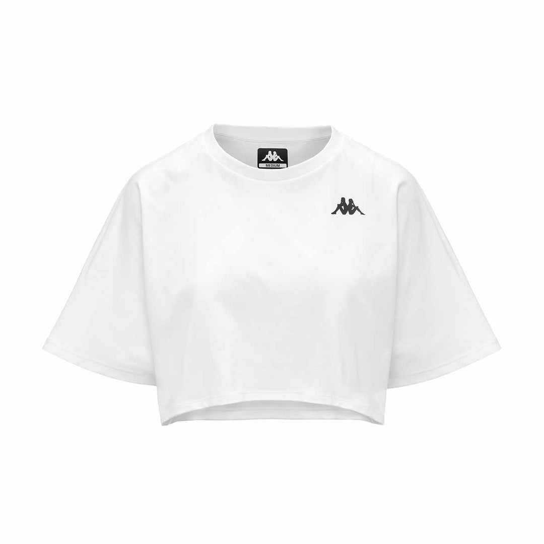 T-Shirt Icropa Blanc Femme main