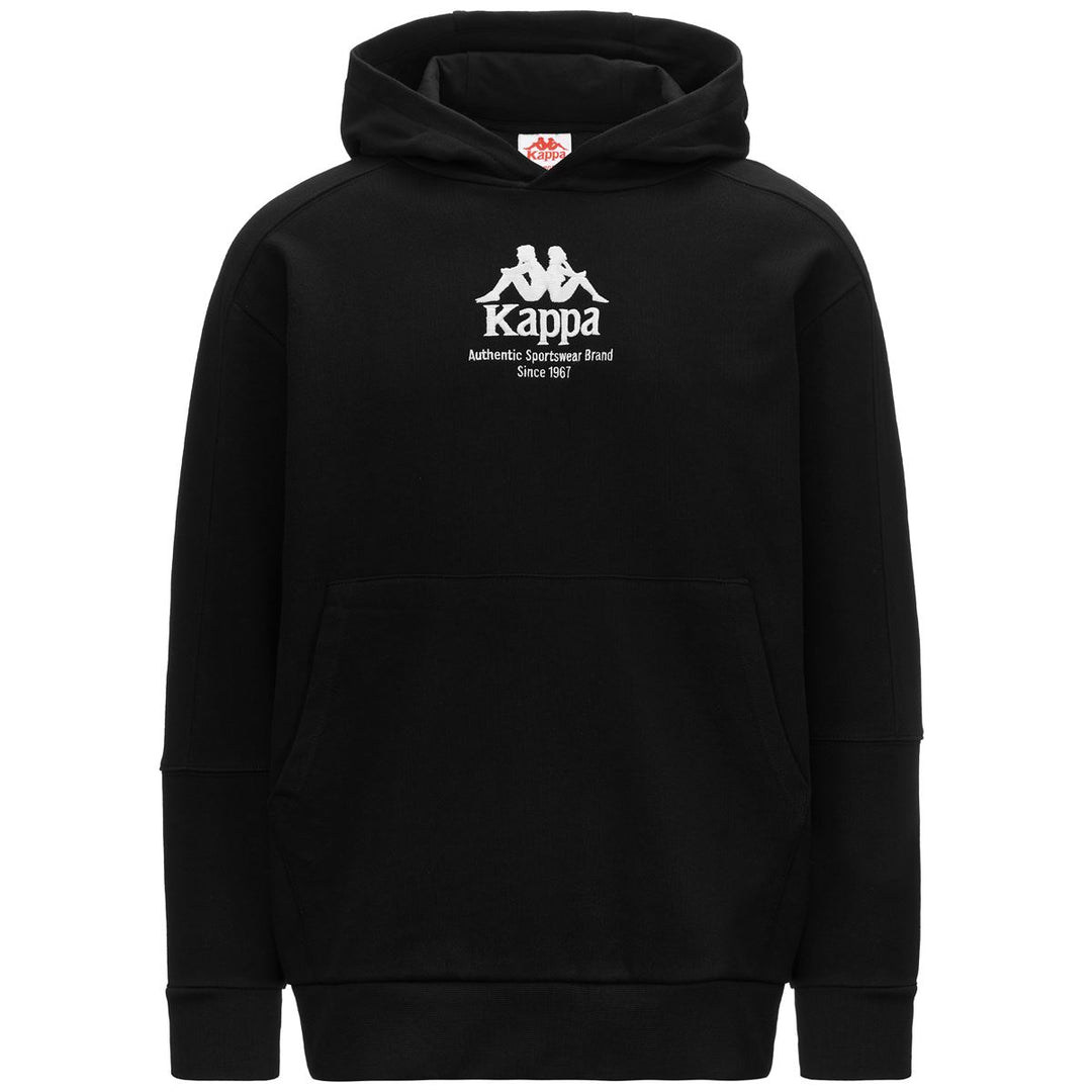 Kappa Hoodie Giano Authentic Noir