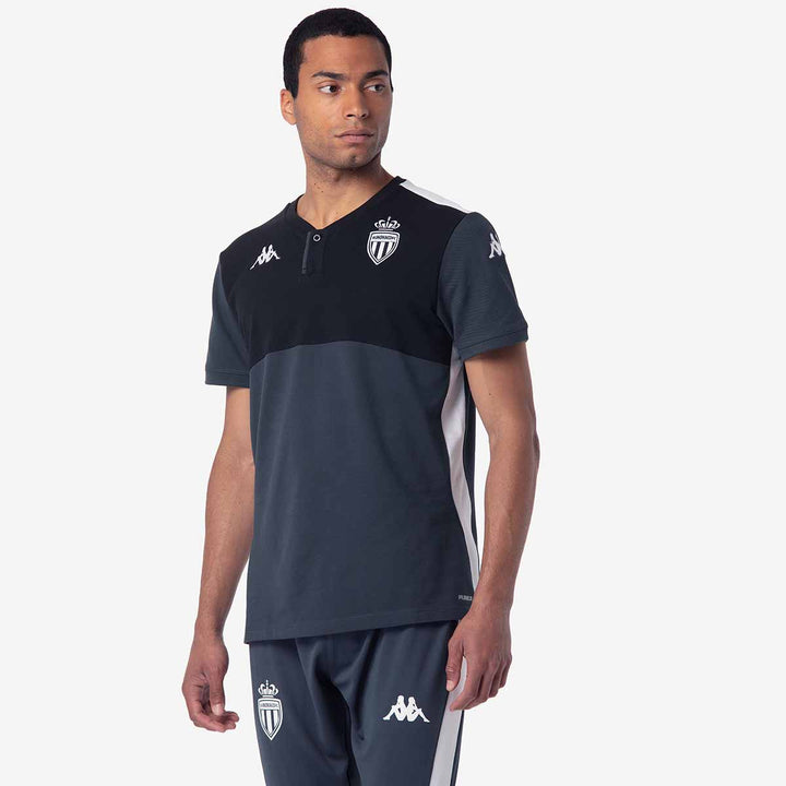 Polo Angat 8 AS Monaco 24/25 Gris Homme