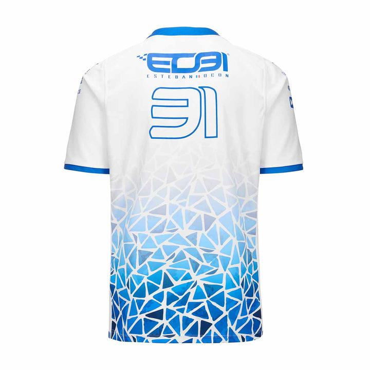Maillot Kombat Barcelone Ocon BWT Alpine F1 Team 2024 Blanc Homme