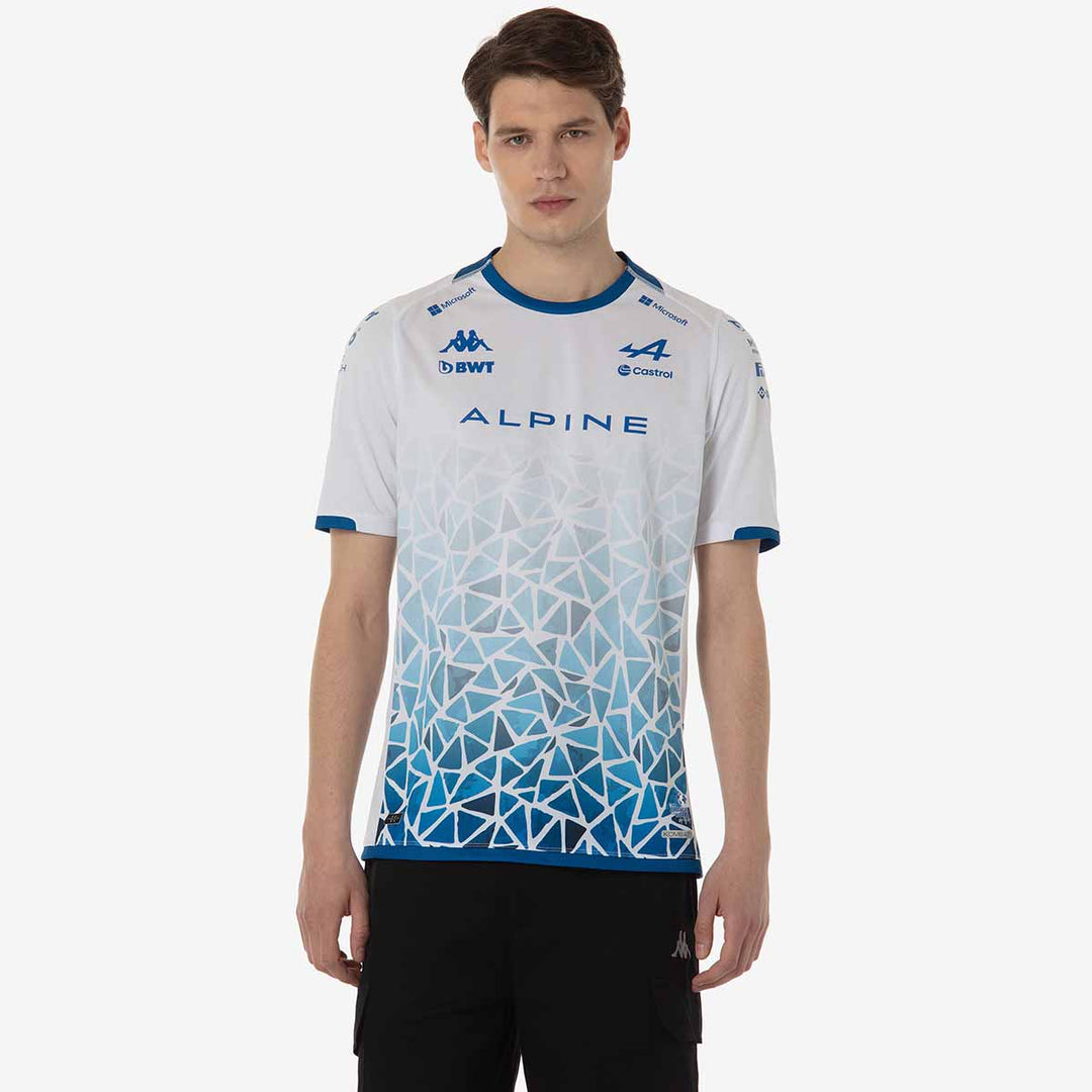 Maillot Kombat Barcelone Ocon BWT Alpine F1 Team 2024 Blanc Homme