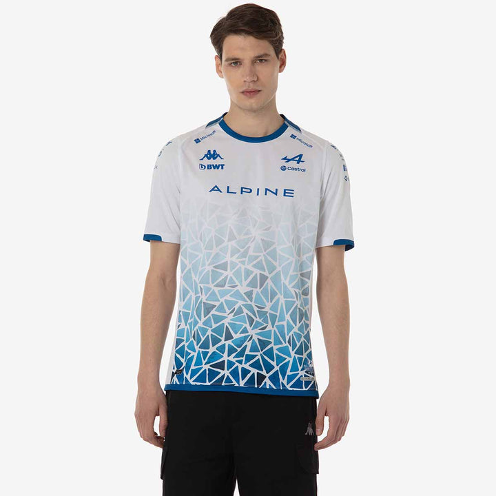 Maillot Kombat Barcelone Ocon BWT Alpine F1 Team 2024 Blanc Homme