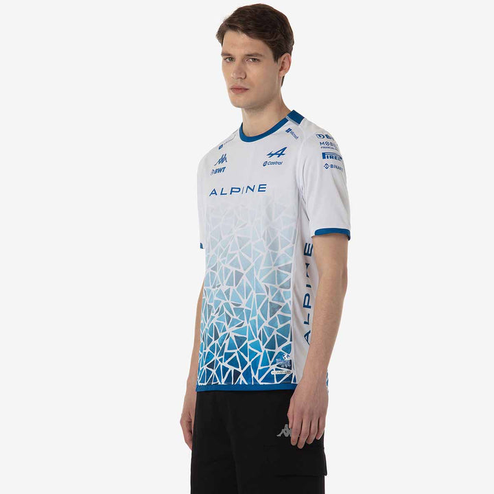 Maillot Kombat Barcelone Ocon BWT Alpine F1 Team 2024 Blanc Homme