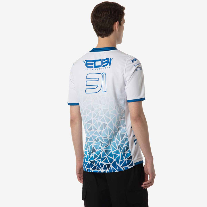 Maillot Kombat Barcelone Ocon BWT Alpine F1 Team 2024 Blanc Homme