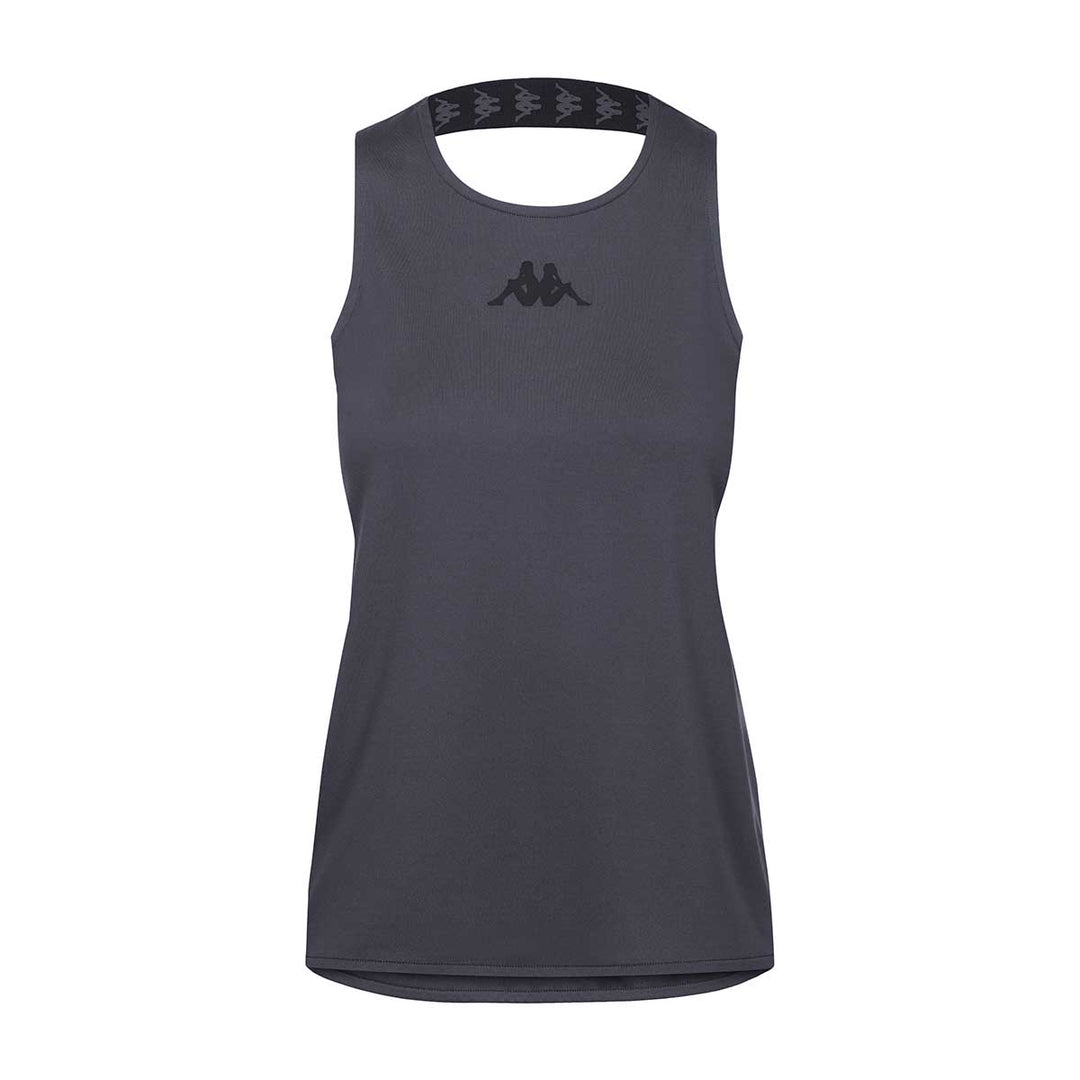 T-Shirt Gattam Gris Femme main