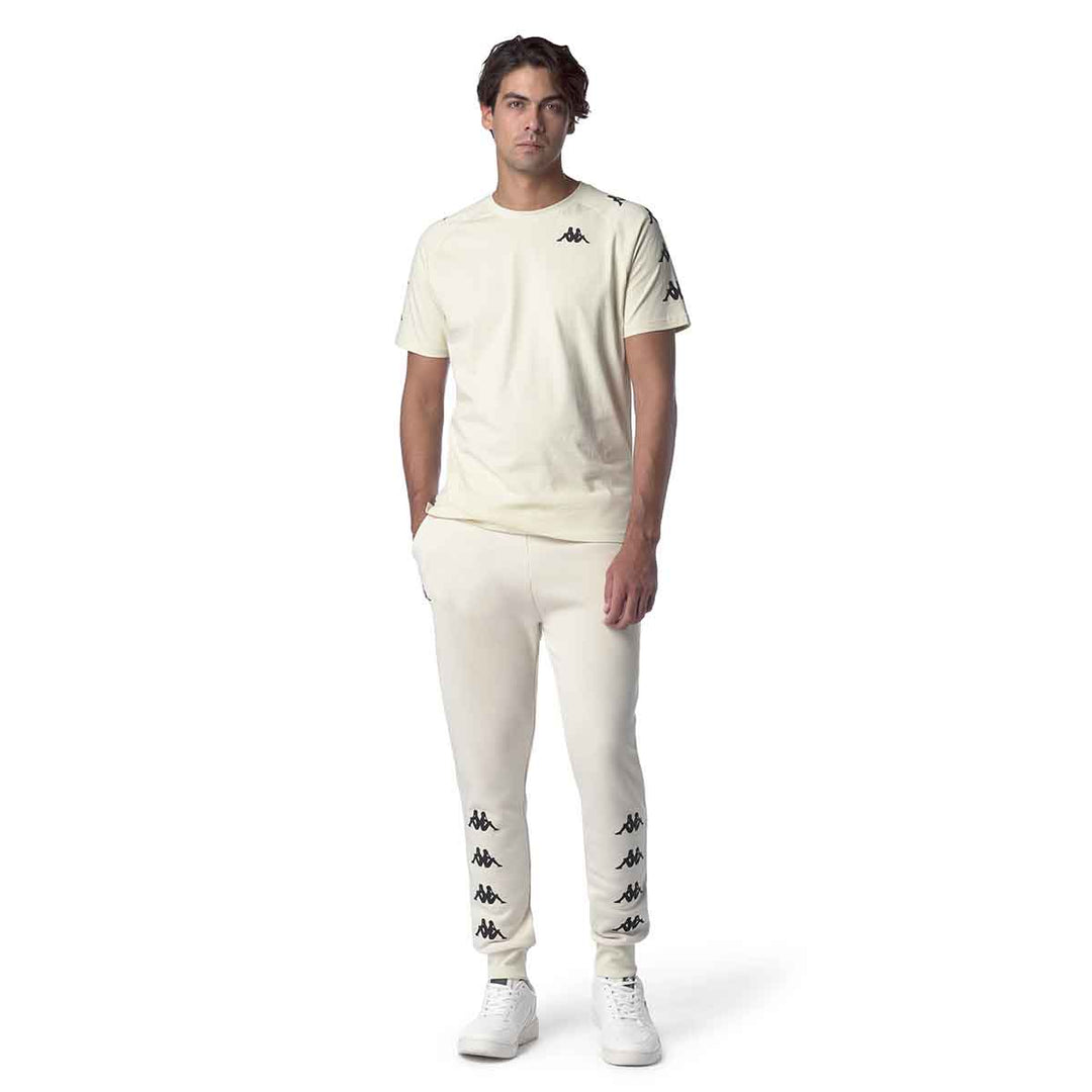 T-Shirt Gonni Blanc Homme main