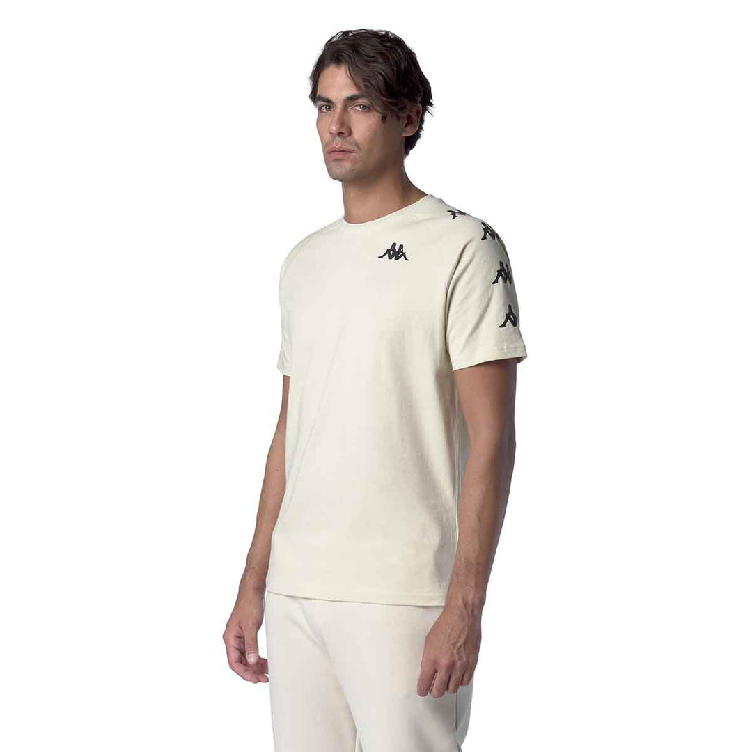 T-Shirt Gonni Blanc Homme main
